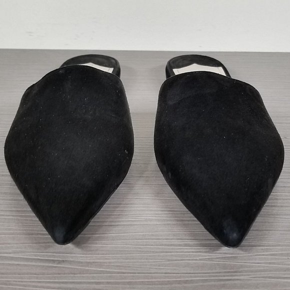 Prada Pointy Toe Mule, Black Suede, Womens Size 5 / 35 - Picture 2 of 10